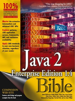 cover image of Java2 Enterprise Edition 1.4 (J2EE 1.4) Bible